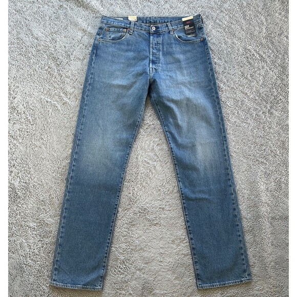 Levi’s Men’s 501 ‘93 Straight Fit Jeans Stretch Size 36X36 Medium Blue 798300167 - Picture 2 of 11